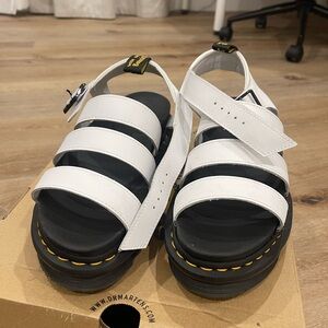 Dr. Martens White Blair’s Sandals